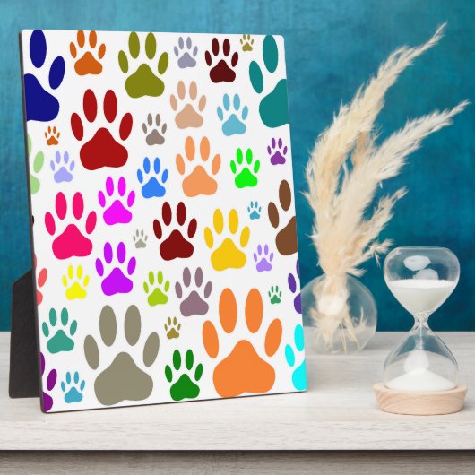 Dog schildert overal afdrukken fotoplaat (Zijkant)