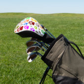 Dog schildert overal afdrukken golfheadcover (Insitu)