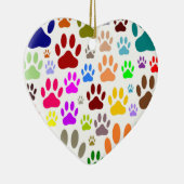 Dog schildert overal afdrukken keramisch ornament (Rechts)