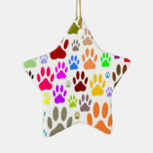 Dog schildert overal afdrukken keramisch ornament (Rechts)