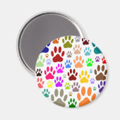 Dog schildert overal afdrukken magneet (Voorkant / Achterkant)