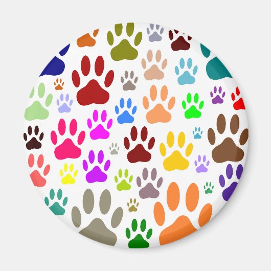 Dog schildert overal afdrukken magneet (Voorkant)