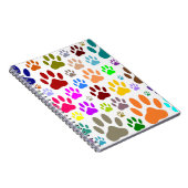 Dog schildert overal afdrukken notitieboek (Rechterzijde)