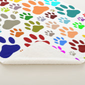 Dog schildert overal afdrukken sherpa deken (3/4)