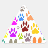 Dog schildert overal afdrukken sticker (Voorkant)