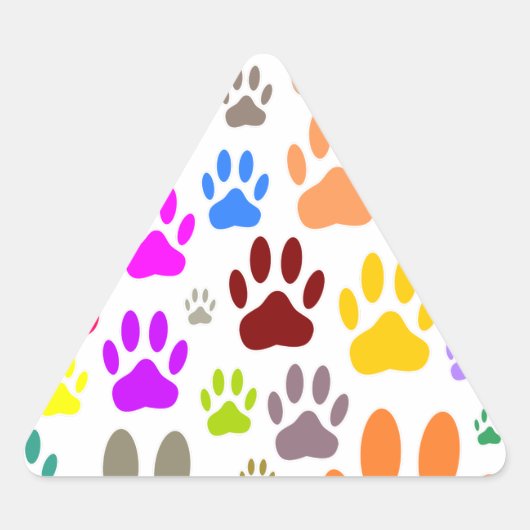 Dog schildert overal afdrukken sticker (Voorkant)