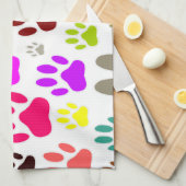 Dog schildert overal afdrukken theedoek (Quarter Fold)