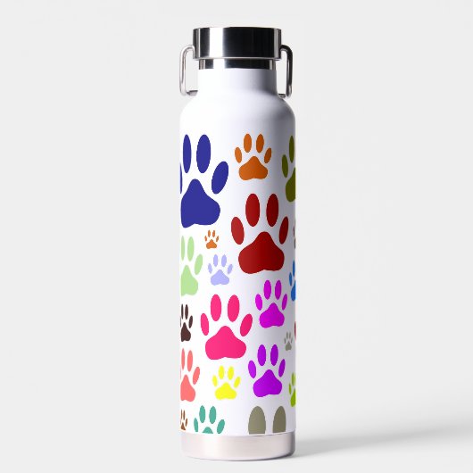 Dog schildert overal afdrukken waterfles (Voorkant)