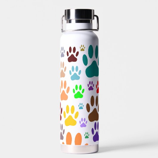 Dog schildert overal afdrukken waterfles (Achterkant)