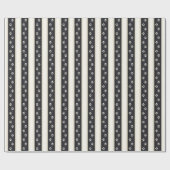 Dog schildert zwart-Antiek witte dop Cadeaupapier (Vlak)