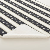 Dog schildert zwart-Antiek witte dop Sherpa Deken (3/4)