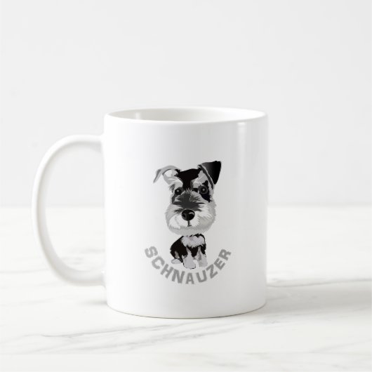 Dog Schnauzer Koffiemok (Links)