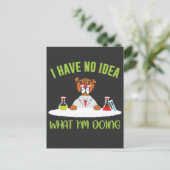 Dog Scientist Funny Animal Pun Chemist Briefkaart (Staand voorkant)