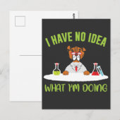 Dog Scientist Funny Animal Pun Chemist Briefkaart (Voorkant / Achterkant)