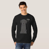 Dog Series Black Labrador Retriever T-shirt (Voorkant volledig)