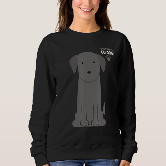 Dog Series Black Labrador Retriever Trui (Voorkant)