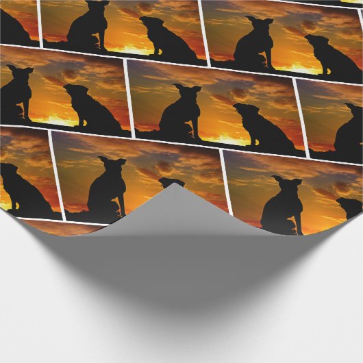 Dog Shadows Gift Wrap - HAMbyWG Cadeaupapier (Hoek)