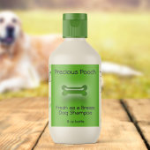 Dog Shampoo Zeep Label (groen)