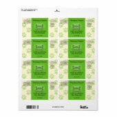 Dog Shampoo Zeep Label (groen) (Full Sheet)