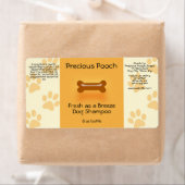Dog Shampoo Zeep Label (oranje) (Insitu)