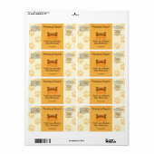 Dog Shampoo Zeep Label (oranje) (Full Sheet)