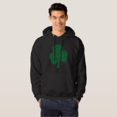 Dog Shamrock St Patricks Day Irish Hoodie (Voorkant volledig)