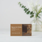 Dog Shelter Visitekaartje (Staand voorkant)