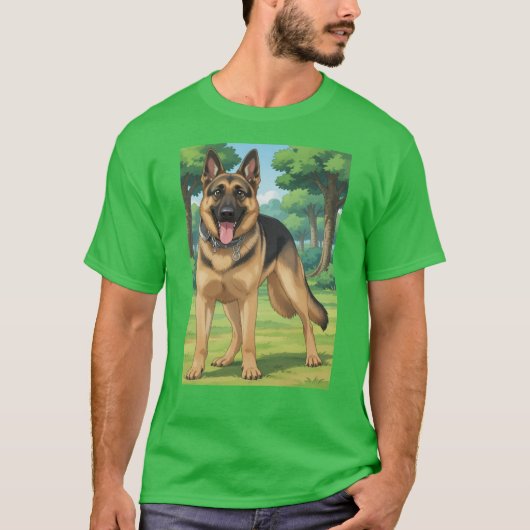 DOG SHEPHERD T-SHIRT (Voorkant)