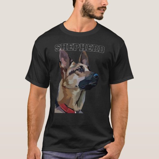 Dog Shepherd T-shirt (Voorkant)