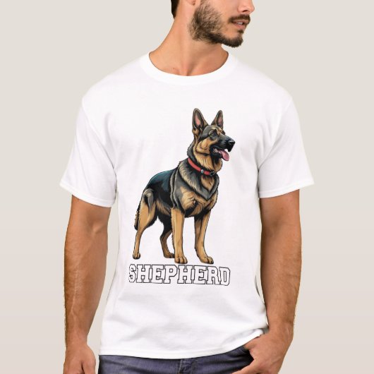 DOG SHEPHERD T-SHIRT (Voorkant)