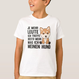 Dog Shiba Cute houdt niet van honden T-shirt