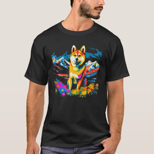 Dog Shiba Inu T-shirt (Voorkant)