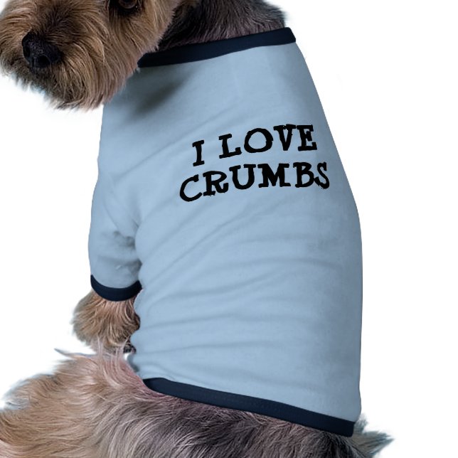 DOG SHIRT I LIVE CRUMBS (Achterkant)