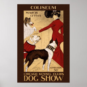 Dog Show, 1902. Adverteren Poster