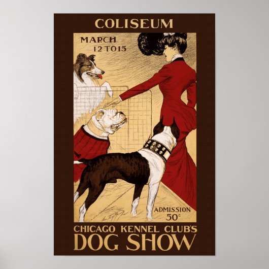 Dog Show, 1902.  Adverteren Poster (Voorkant)