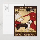 Dog Show 1902 van Chicago Kennel Club Briefkaart (Voorkant / Achterkant)