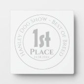 Dog Show - Best Breed 1st Prize Trophy Award Fotoplaat (Voorkant)