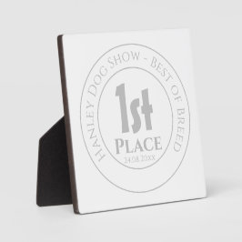 Dog Show - Best Breed 1st Prize Trophy Award Fotoplaat