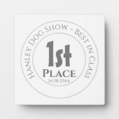 Dog Show - Best in Class 1st Prize Trophy Award Fotoplaat (Voorkant)