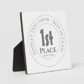 Dog Show - Best in Class 1st Prize Trophy Award Fotoplaat (Voorkant)