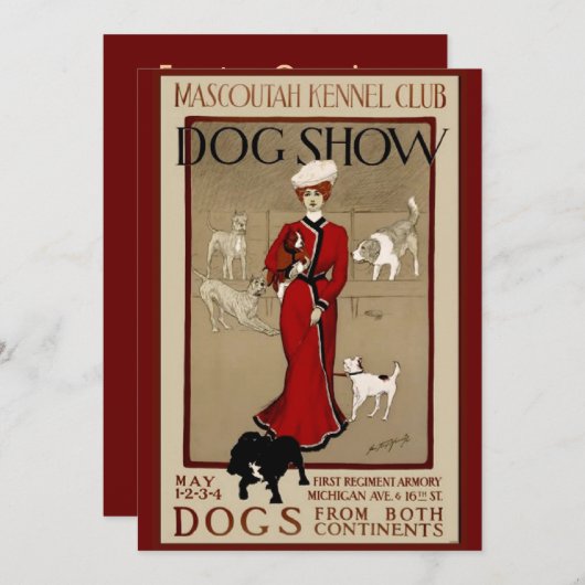 Dog Show Kaart (Voorkant / Achterkant)