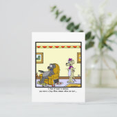 Dog-Show Winner: Dog cartoon Briefkaart (Staand voorkant)