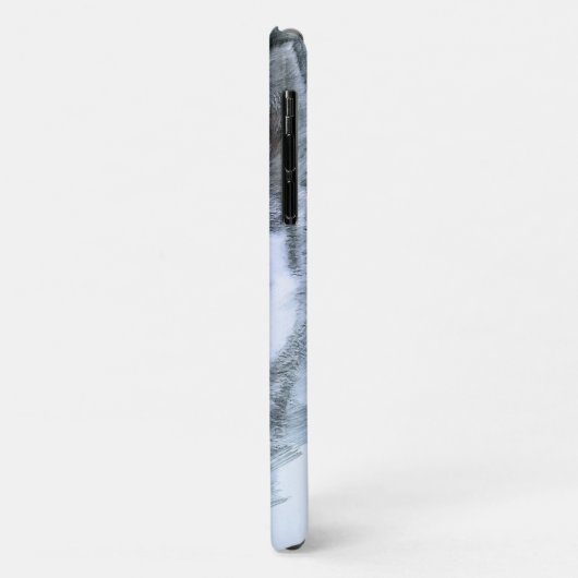 Dog Siberian Husky Drawing Sled Dog Case-Mate iPhone Case (Achterkant/links)