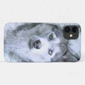 Dog Siberian Husky Drawing Sled Dog Case-Mate iPhone Case (Achterkant (horizontaal))