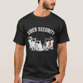 Dog Siberian Husky Siber Security T-shirt (Voorkant)