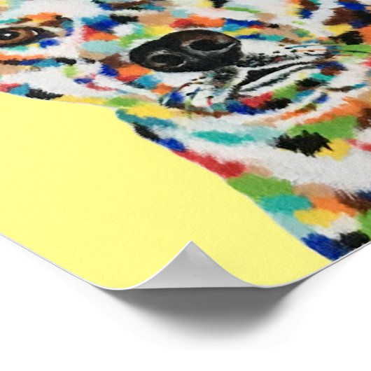 Dog Siblings Colorful Poster (Hoek)