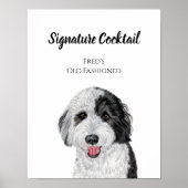 Dog Signature Drink Sign Poster (Voorkant)