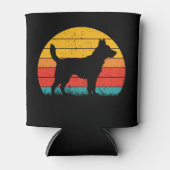 Dog Silhouette at Sunset Blikjeskoeler (Voorkant)