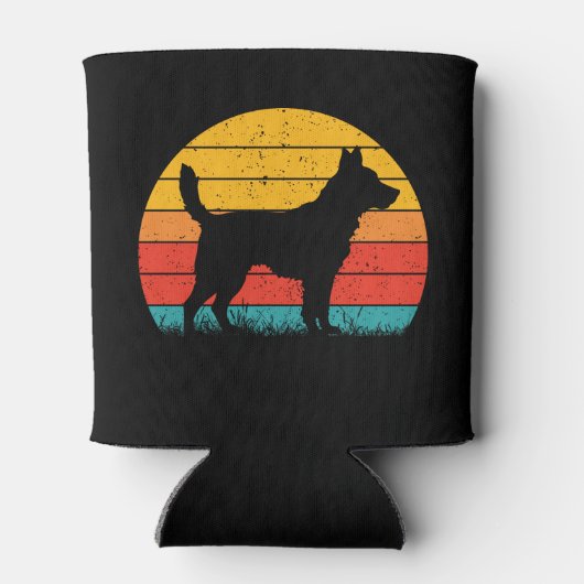 Dog Silhouette at Sunset Blikjeskoeler (Achterkant)