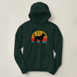 Dog Silhouette at Sunset Hoodie
